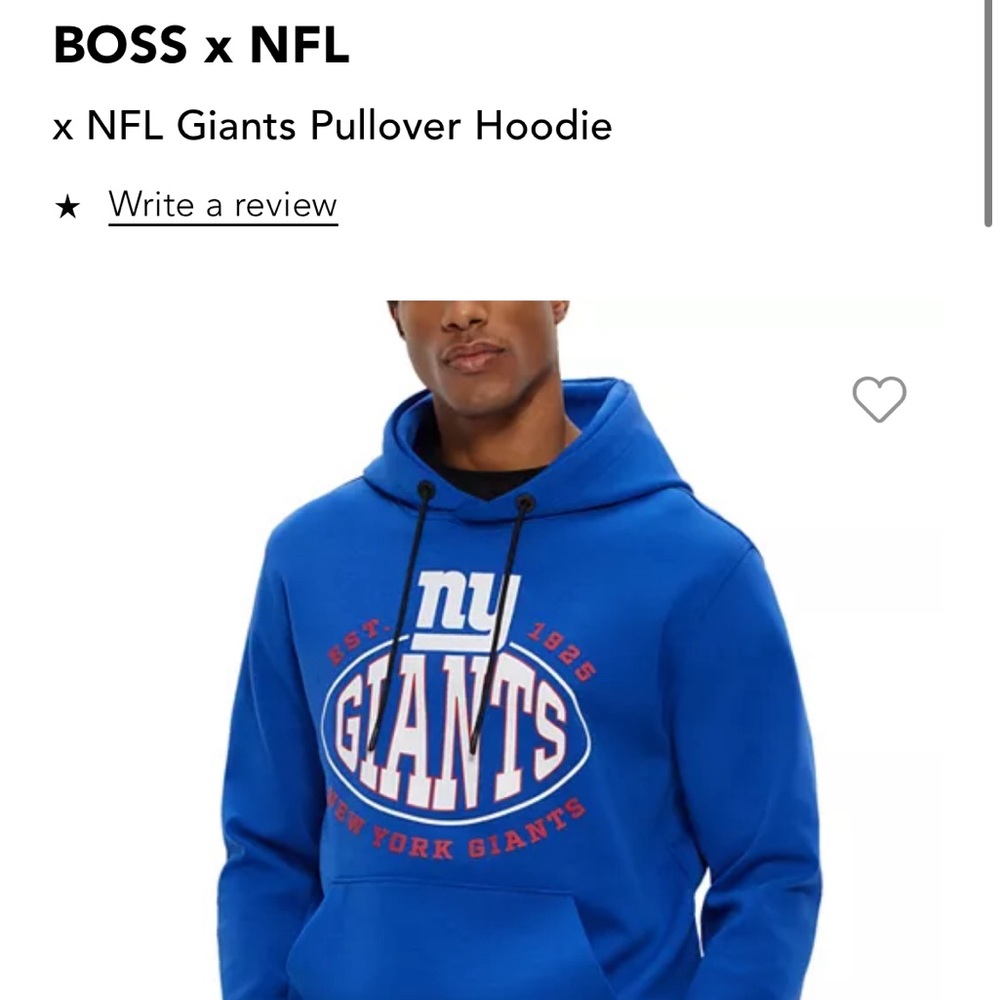 Hugo Boss X NFL men’s hoodie size large NWT